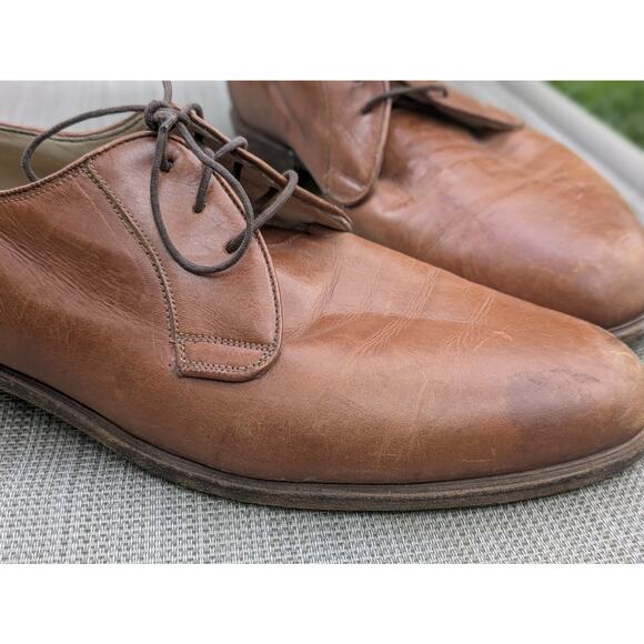 BALLY Men\'s Loafers/Lace Up Dress Shoes Size 10 Brown Light Weight Garfield